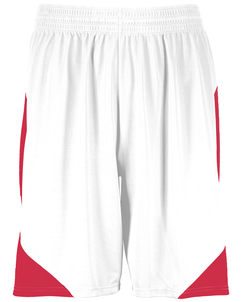 augusta sportswear 1734 youth step-back basketball shorts Front Fullsize