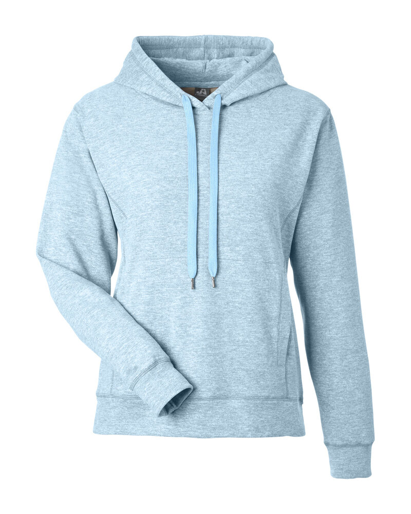 j america 8742ja ladies' electric fleece hooded sweatshirt Front Fullsize