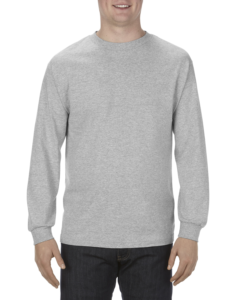 Alstyle AL1304 Adult 6.0 oz., 100% Cotton Long-Sleeve T-Shirt Front Fullsize"