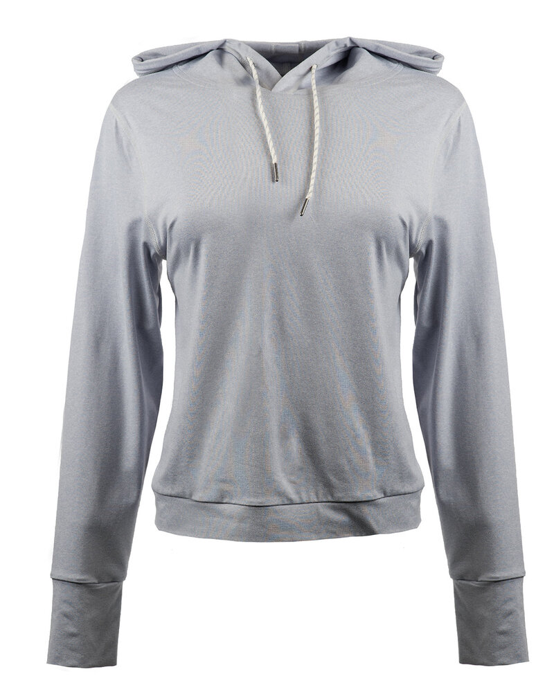 burnside 5667 ladies' modest crop hooded sweatshirt Front Fullsize