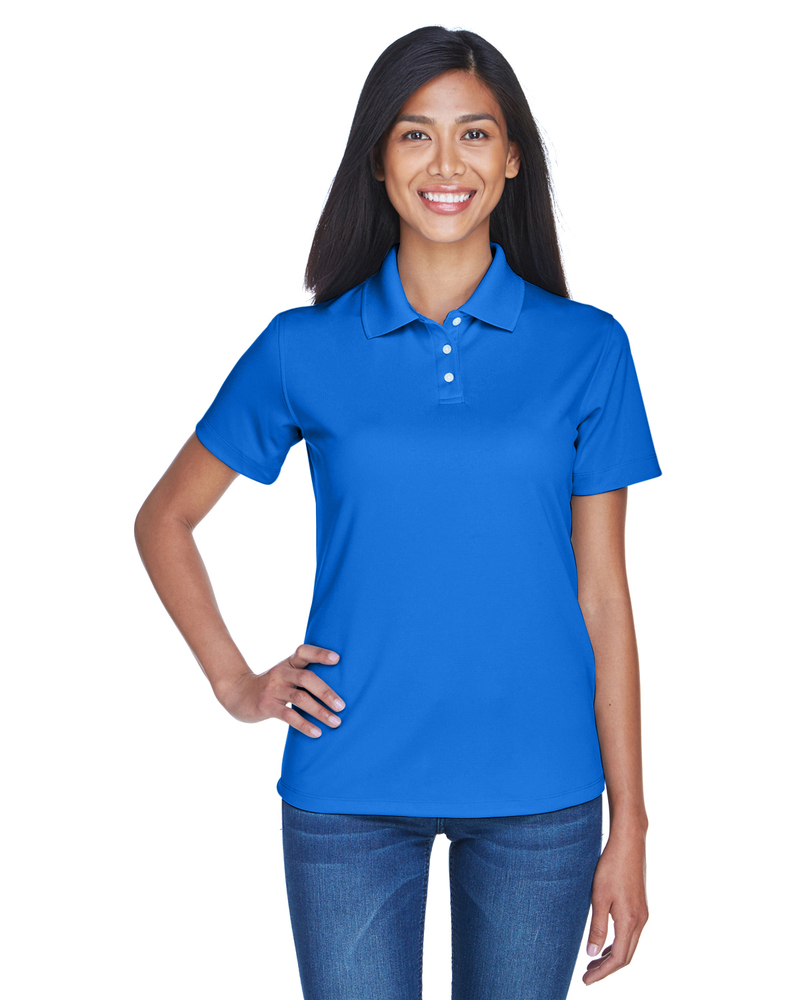 ultraclub 8445l ladies' cool & dry stain-release performance polo Front Fullsize