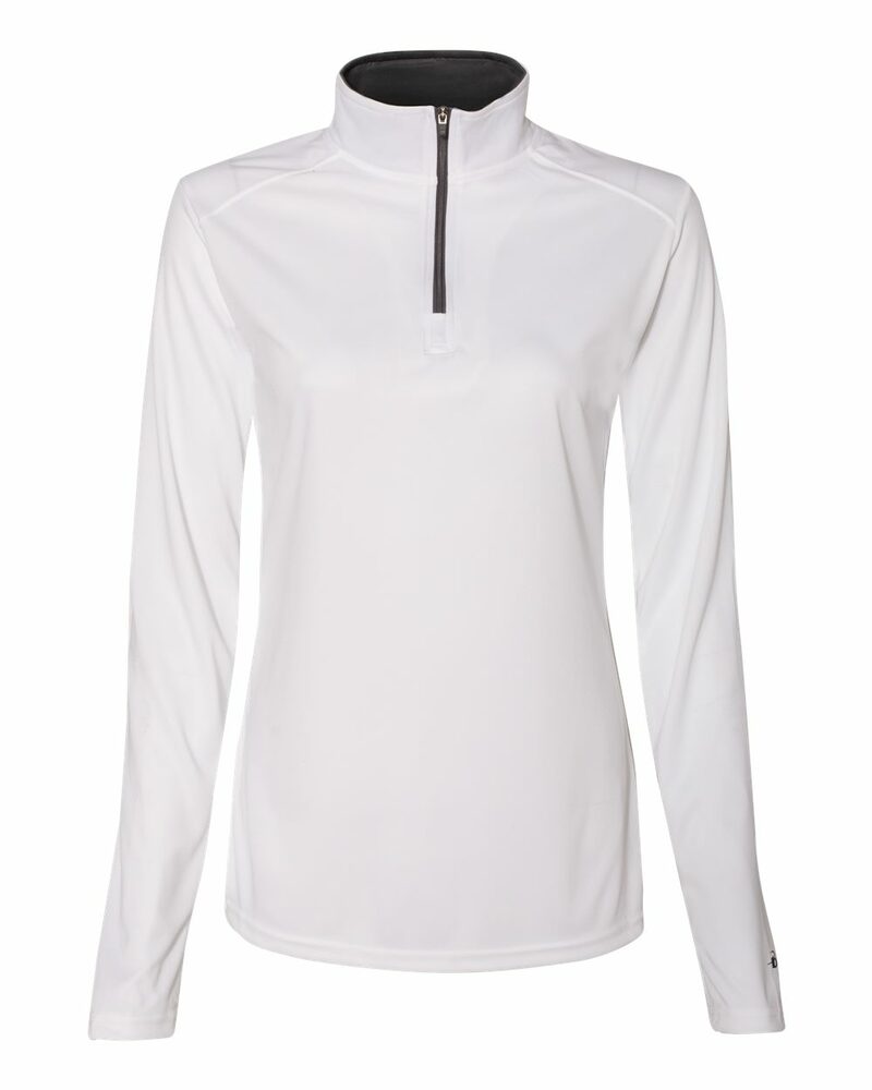 badger sport 4103 women’s b-core quarter-zip pullover Front Fullsize