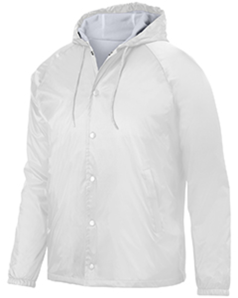 augusta sportswear ag3102 unisex hooded coach's jacket Front Fullsize