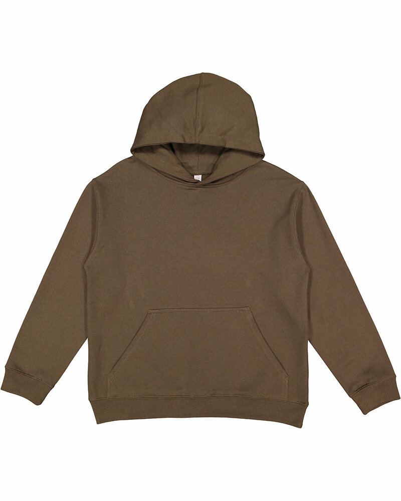 LAT 2296 Youth Fleece Hoodie Sweatshirt Front Fullsize"