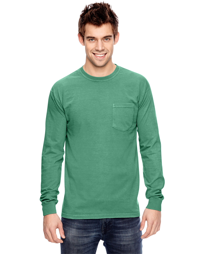 Comfort Colors C4410 Adult Heavyweight RS Long-Sleeve Pocket T-Shirt Front Fullsize"