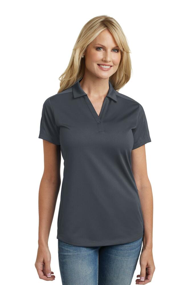 port authority l569 ladies diamond jacquard polo Front Fullsize