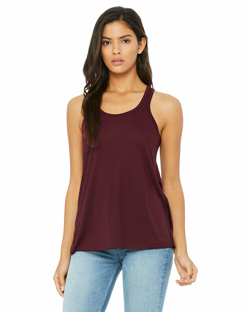 Bella + Canvas B8800 Ladies' Flowy Racerback Tank Front Fullsize"