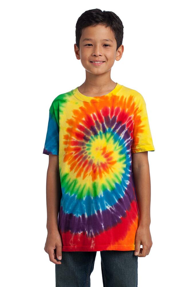 port & company pc147y youth tie-dye tee Front Fullsize