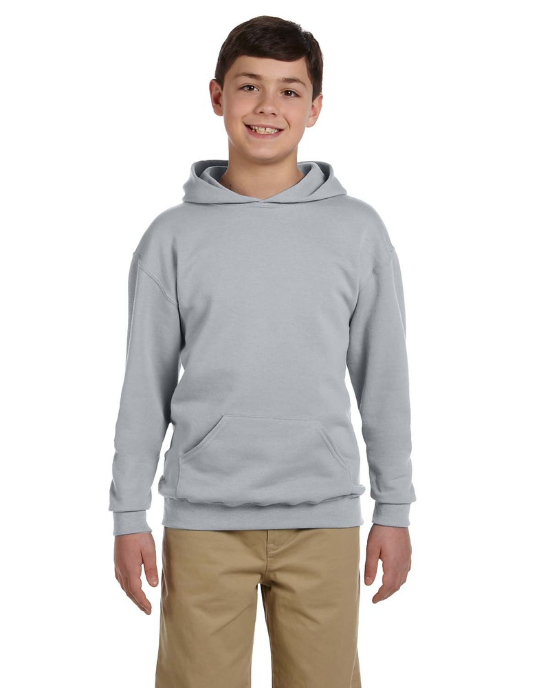 Jerzees 996Y Youth 8 oz. NuBlend® Fleece Pullover Hooded Sweatshirt Front Fullsize"