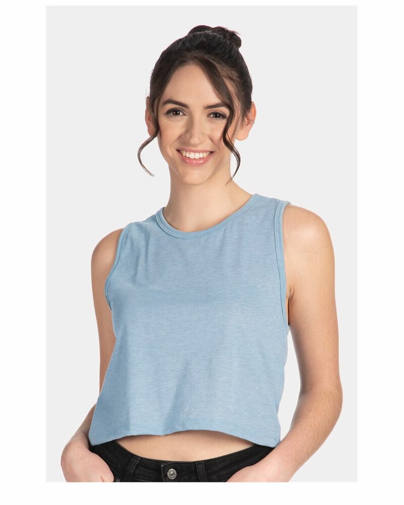 Next Level 5083 Ladies' Festival Cropped Tank Front Fullsize"