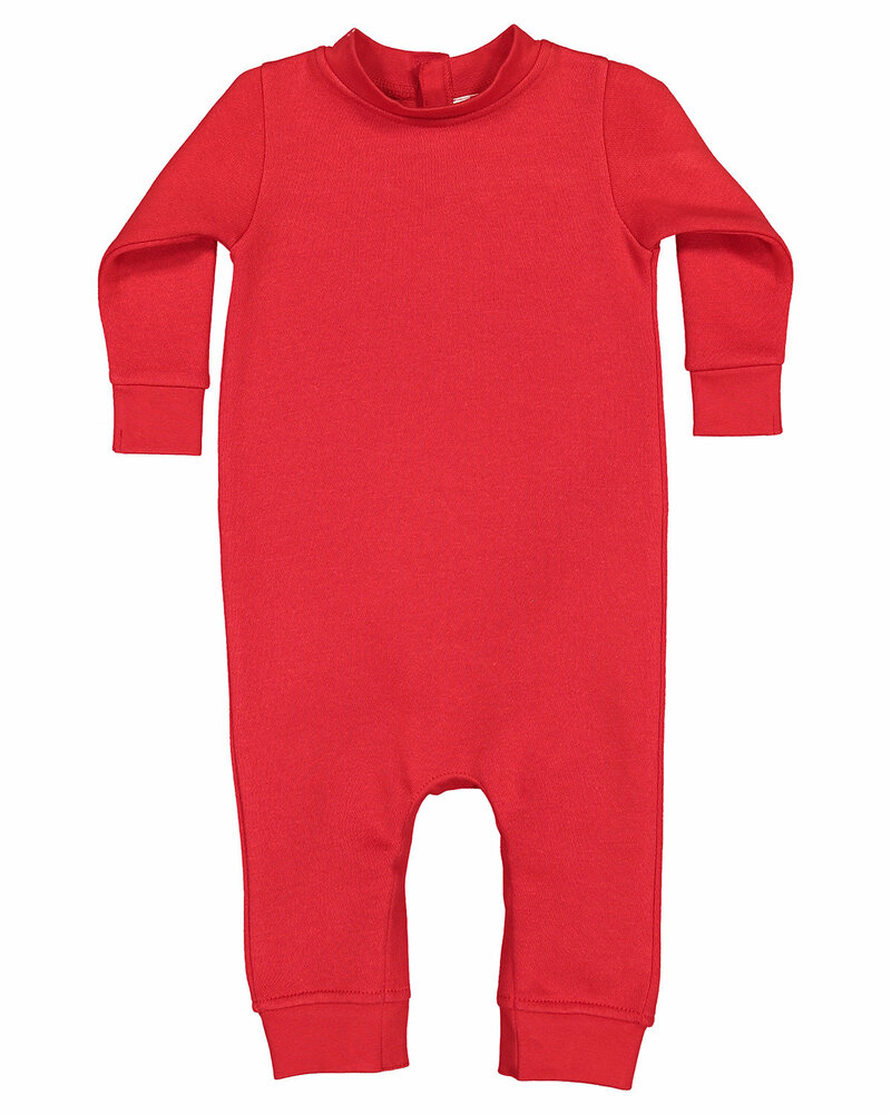 rabbit skins 4447 infant fleece one-piece bodysuit Front Fullsize