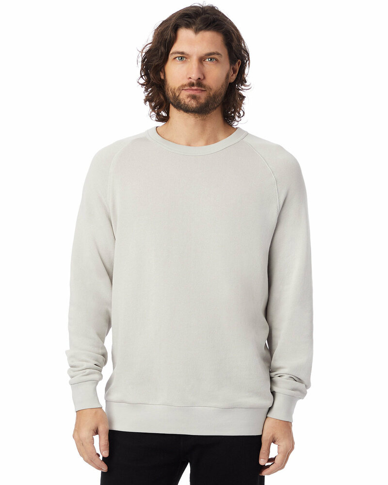alternative 9575zt unisex washed terry champ sweatshirt Front Fullsize