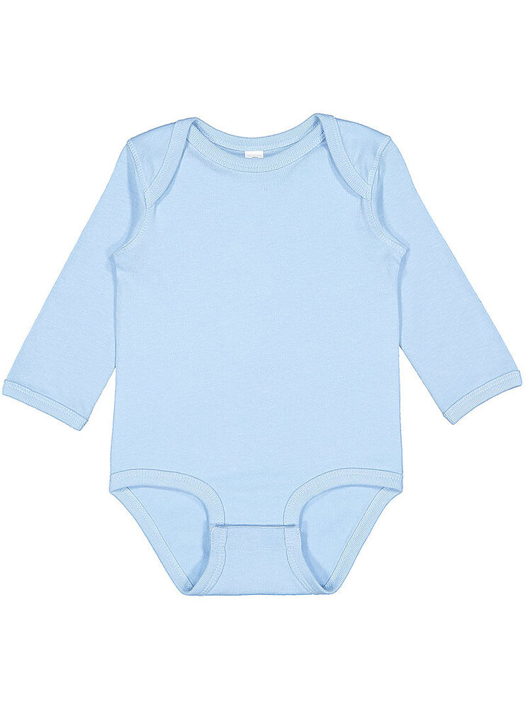rabbit skins 4421rs infant long sleeve jersey bodysuit Front Fullsize