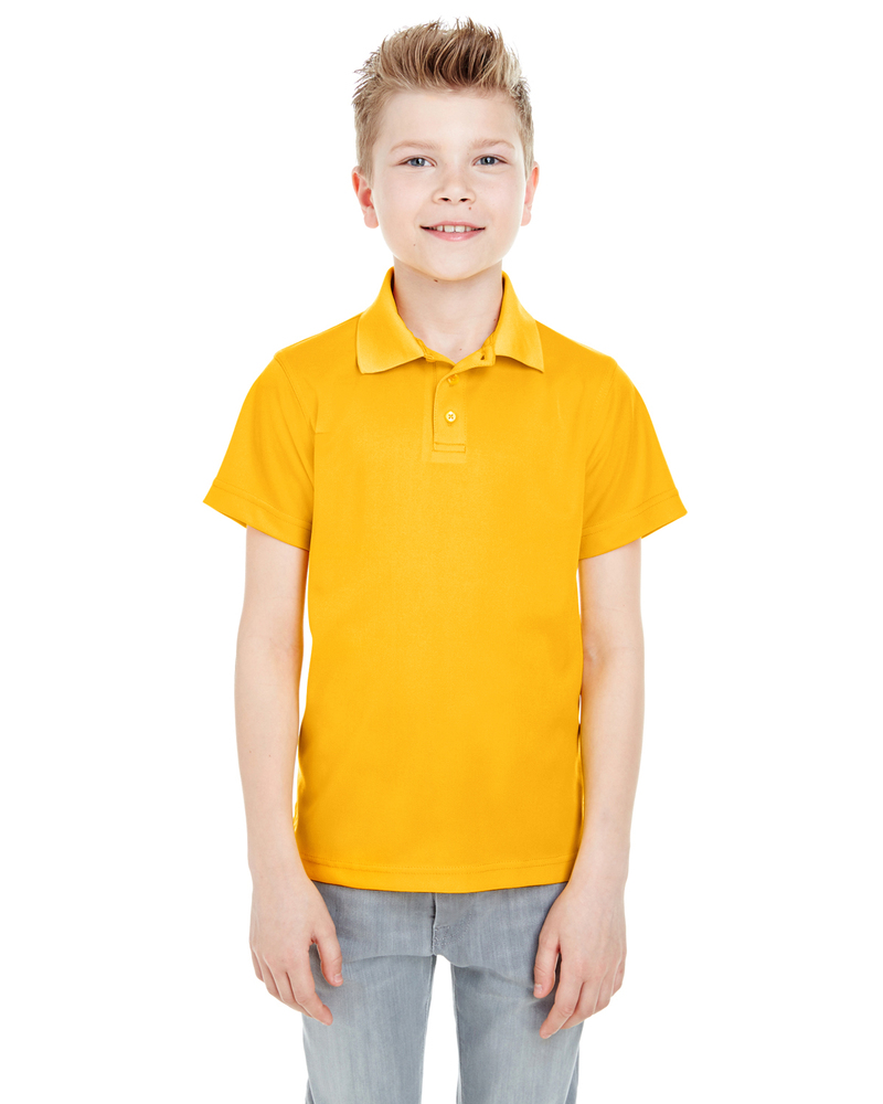UltraClub 8210Y Youth Cool & Dry Mesh Piqué Polo Front Fullsize"
