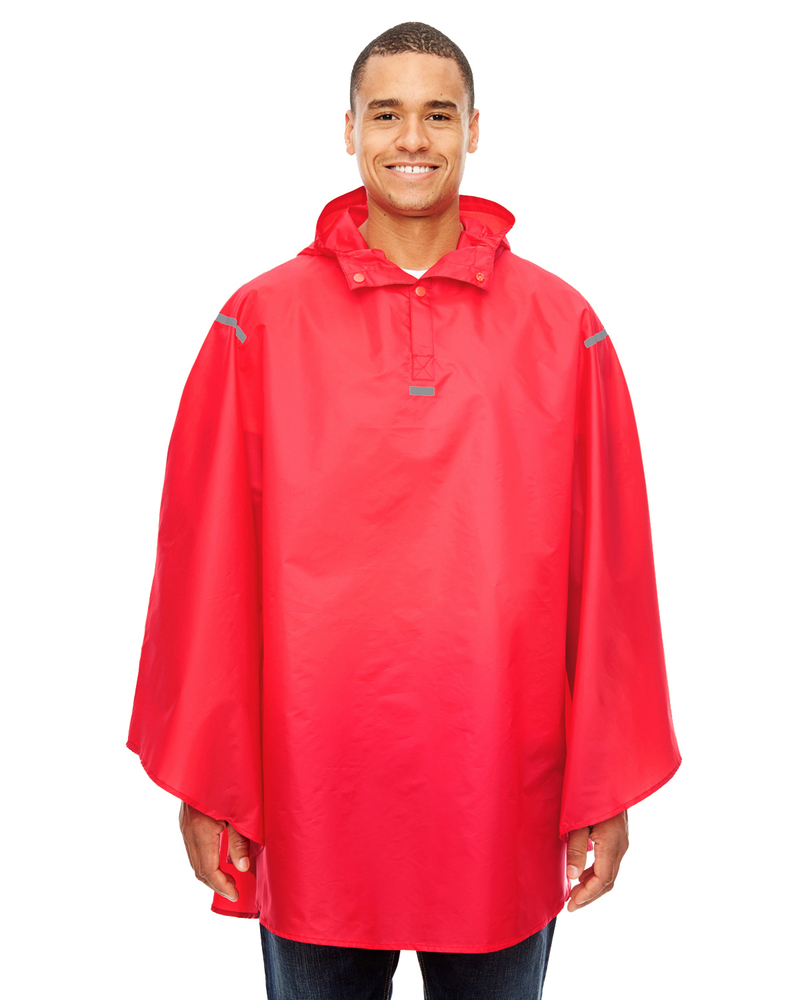 team 365 tt71 adult zone protect packable poncho Front Fullsize