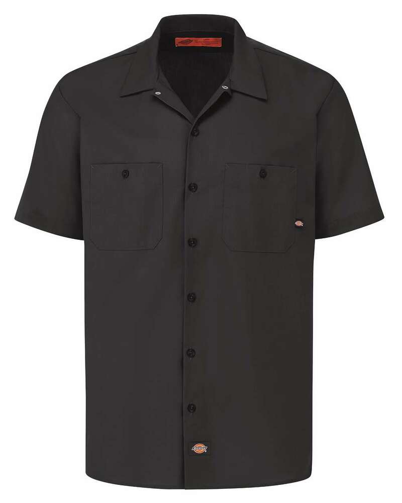 Dickies LS535 Industrial Short Sleeve Work Shirt Front Fullsize"