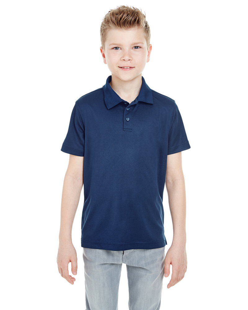 ultraclub 8210y youth cool & dry mesh piqué polo Front Fullsize
