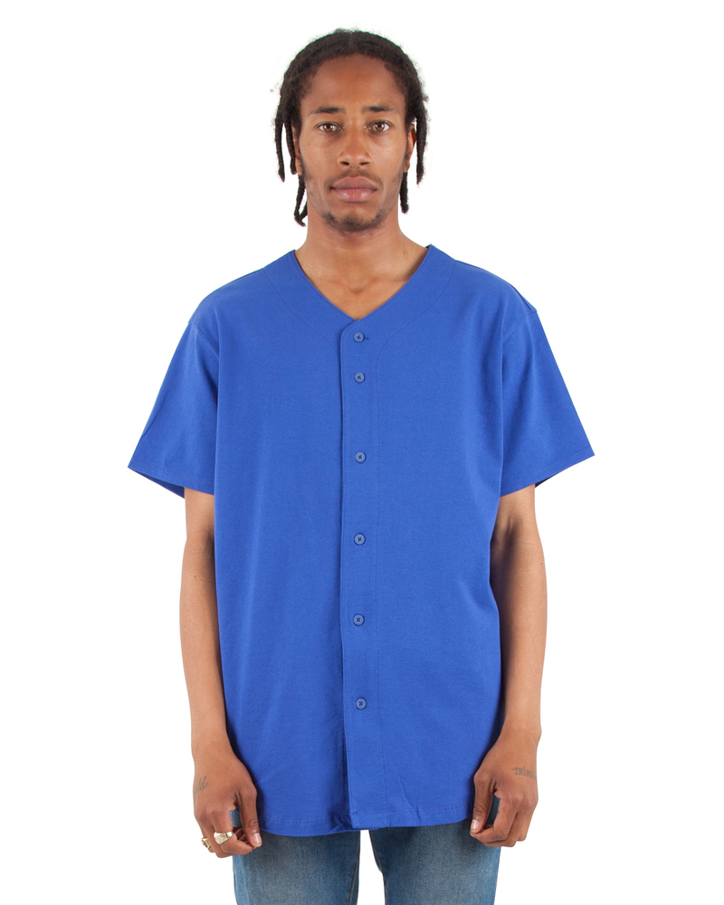 shaka wear shbbj adult 7.5 oz., 100% us cotton baseball jersey Front Fullsize