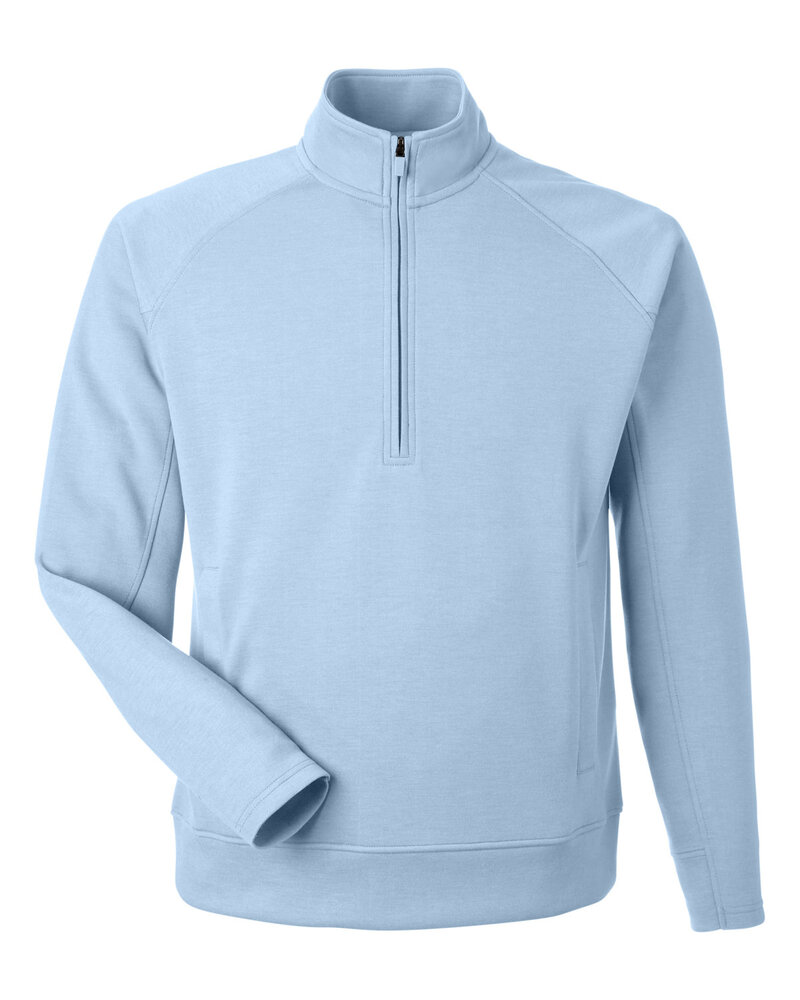 j america 8751ja unisex apex fleece quarter-zip Front Fullsize