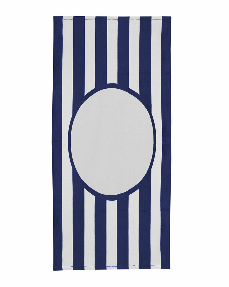 carmel towel company c3060st print friendly college stripe towel Front Fullsize