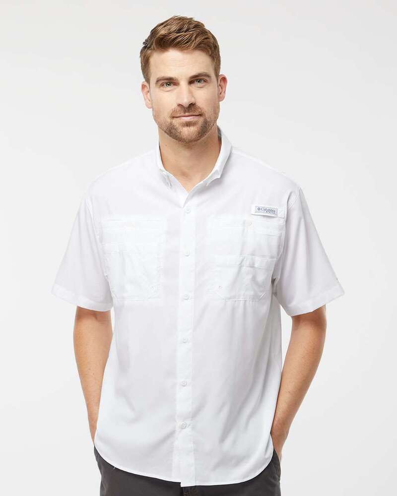 Columbia 212468 PFG Tamiami™ II Short Sleeve Shirt Front Fullsize"