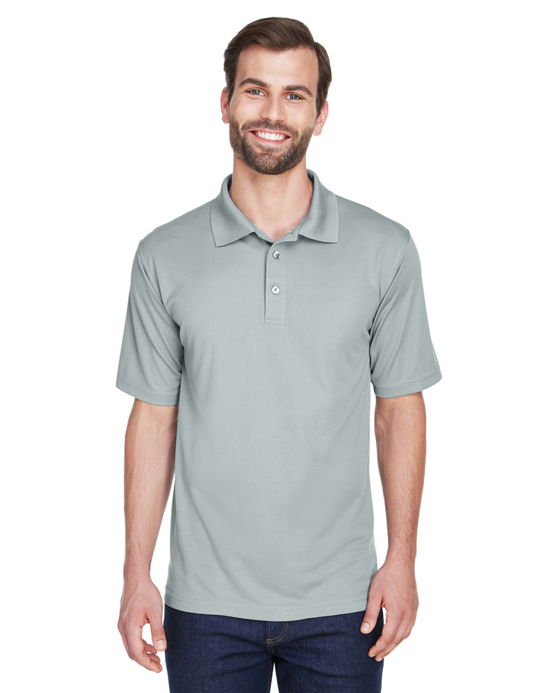 UltraClub 8210 Men's Cool & Dry Mesh Piqué Polo Front Fullsize"