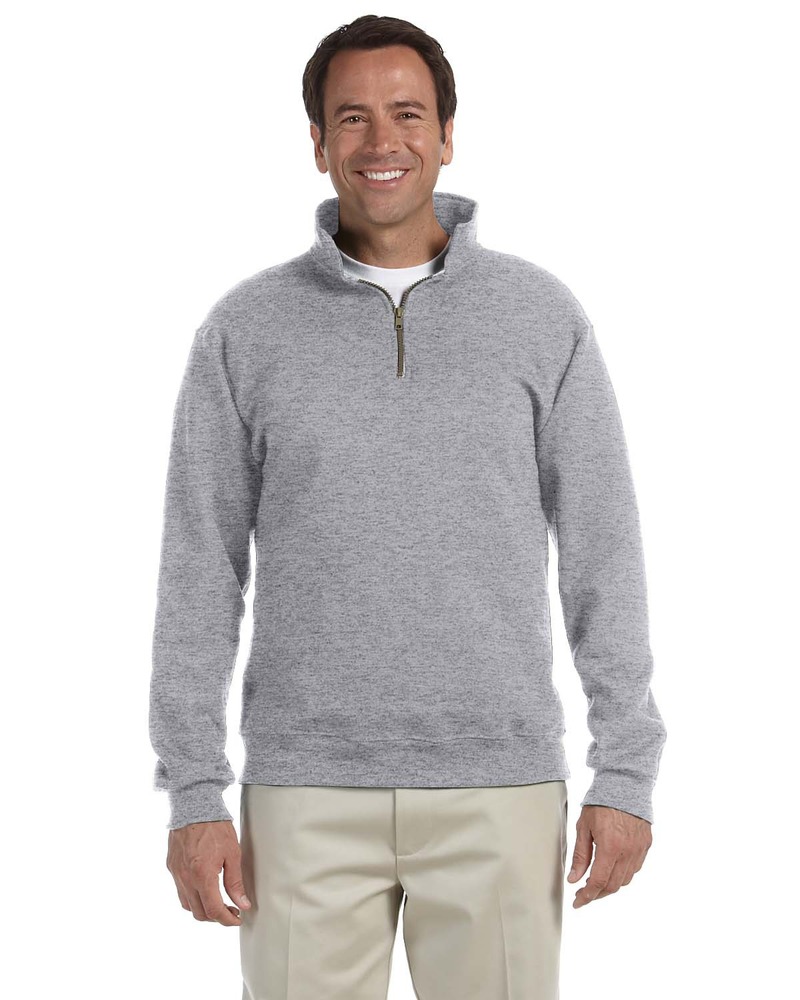 jerzees 4528 super sweats ® nublend ® - 1/4-zip sweatshirt with cadet collar Front Fullsize