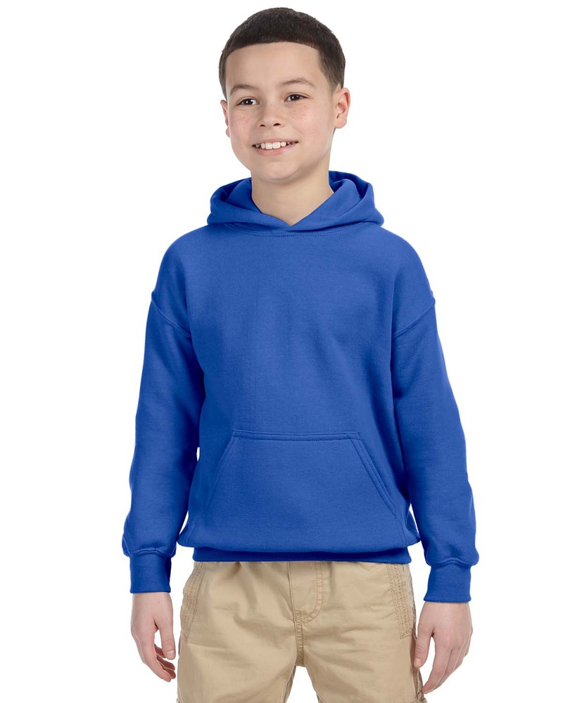 Gildan G185B Youth Heavy Blend™ 8 oz., 50/50 Hooded Sweatshirt Front Fullsize"