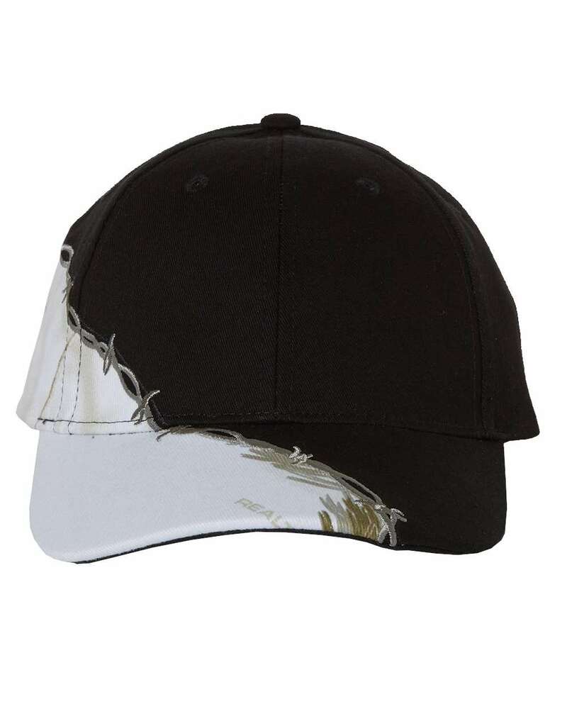 Kati LC4BW Camo with Barbed Wire Embroidery Cap Front Fullsize"