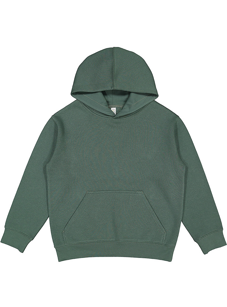 LAT 2296 Youth Fleece Hoodie Sweatshirt Front Fullsize"