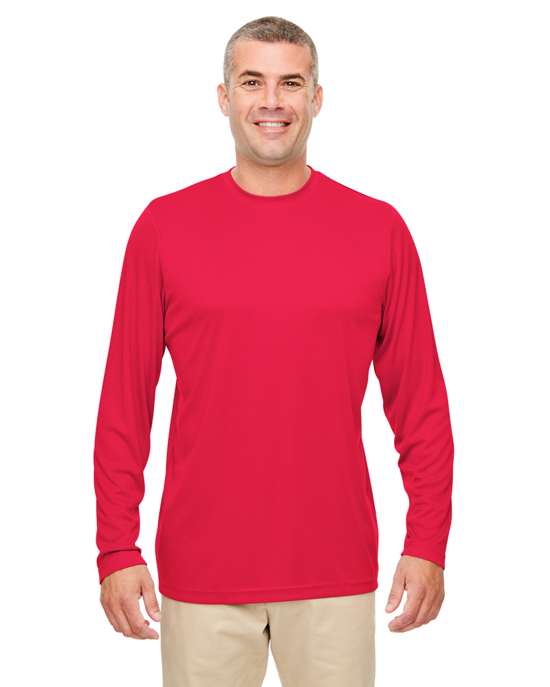 UltraClub 8622 Cool & Dry Sport Performance Long Sleeve T-Shirt Front Fullsize"