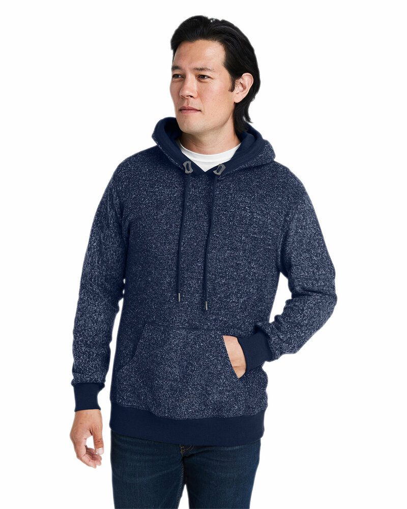 j america 8711ja unisex aspen fleece pullover hooded sweatshirt Front Fullsize