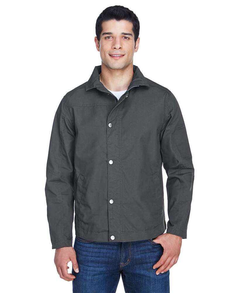 Harriton M705 Men's Auxiliary Canvas Work Jacket Front Fullsize"