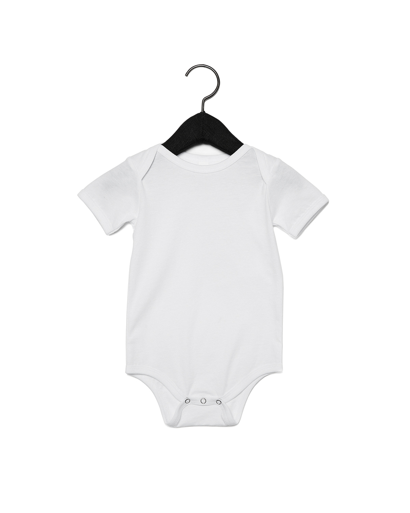 bella + canvas 100b infant jersey short-sleeve one-piece Front Fullsize