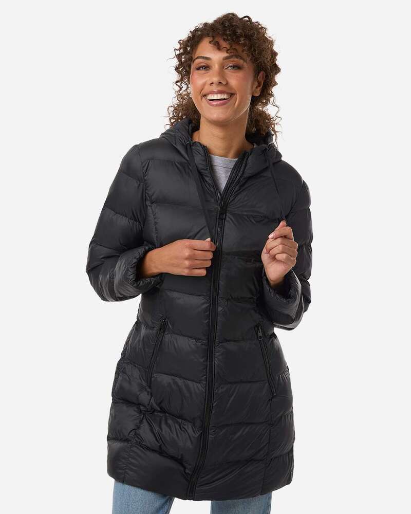 Weatherproof W26720 Women's Poly-filled 3/4 Length Coat Front Fullsize"