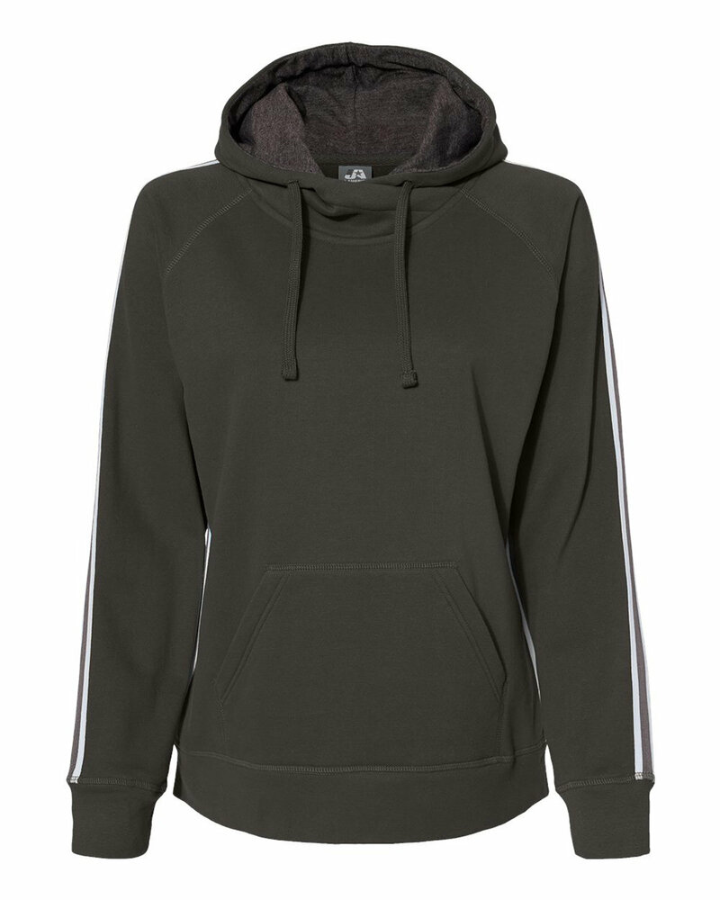 j america 8642 ladies' rival pullover hooded sweatshirt Front Fullsize