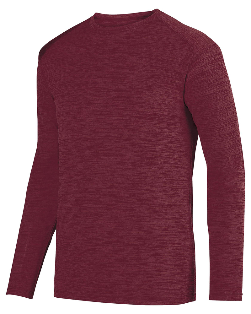 Augusta Sportswear 2903 Shadow Tonal Heather Long Sleeve Tee Front Fullsize"