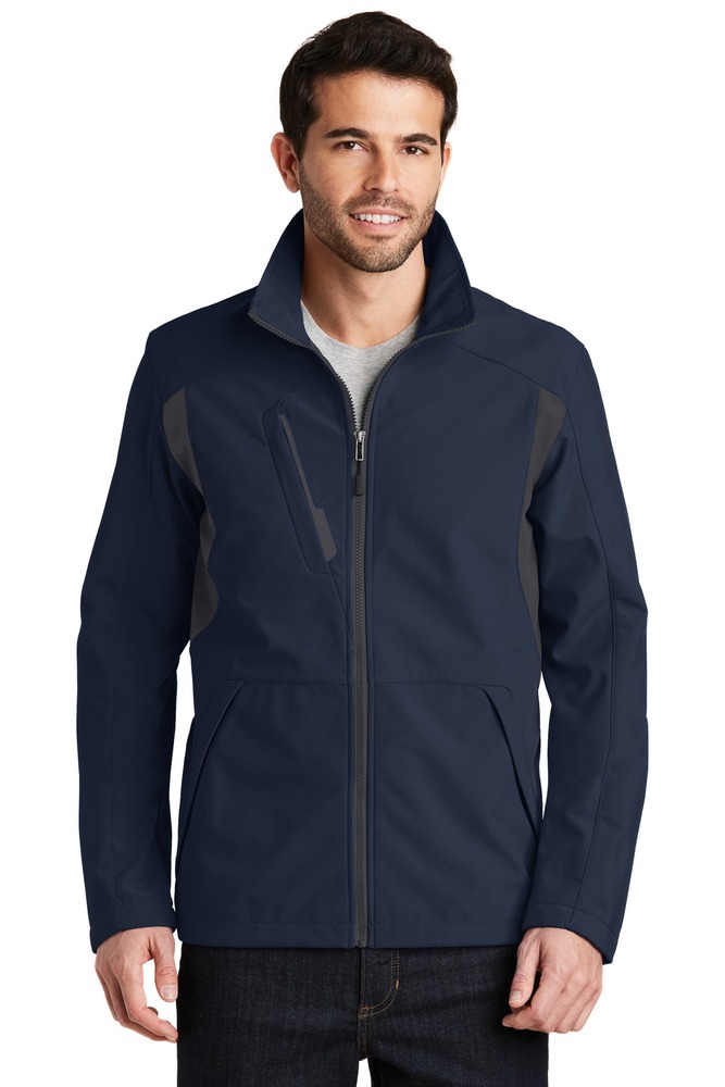 Port Authority J336 Back-Block Soft Shell Jacket Front Fullsize"