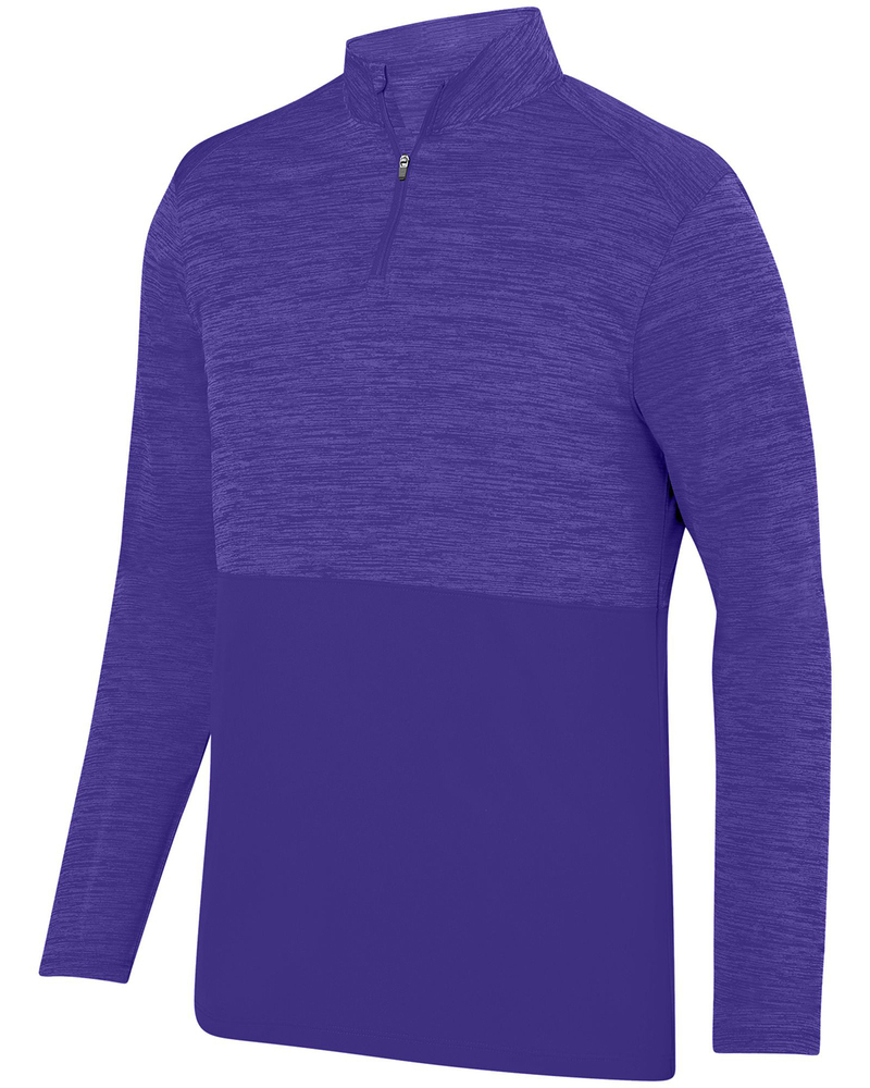 Augusta Sportswear AG2908 Shadow Tonal Heather 1/4 Zip Pullover Front Fullsize"