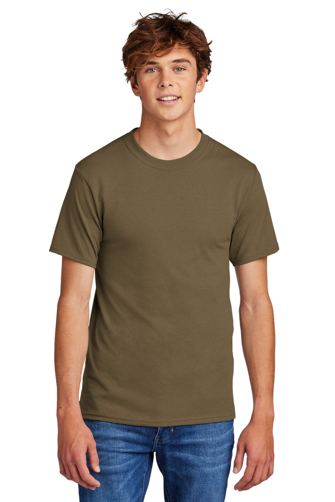 port & company pc55 core blend tee Front Fullsize