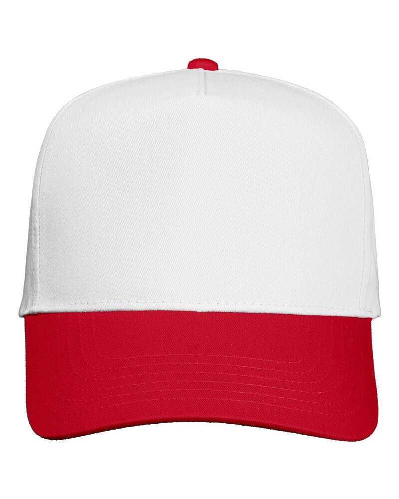 Valucap V8869 Five-Panel Twill Cap Front Fullsize"