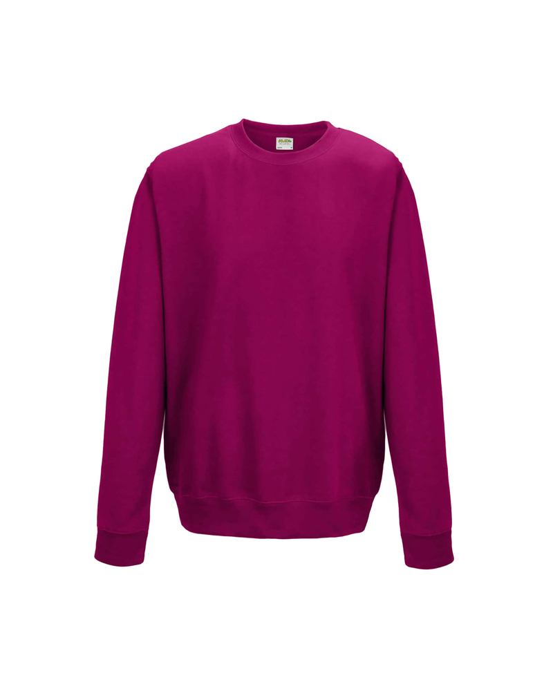 Just Hoods By AWDis JHA030 Adult Midweight College Crewneck Sweatshirt Front Fullsize"