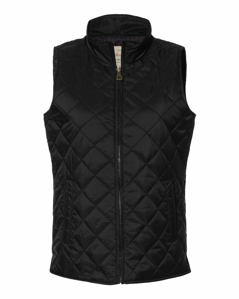 weatherproof w207359 women's vintage diamond quilted vest Front Fullsize