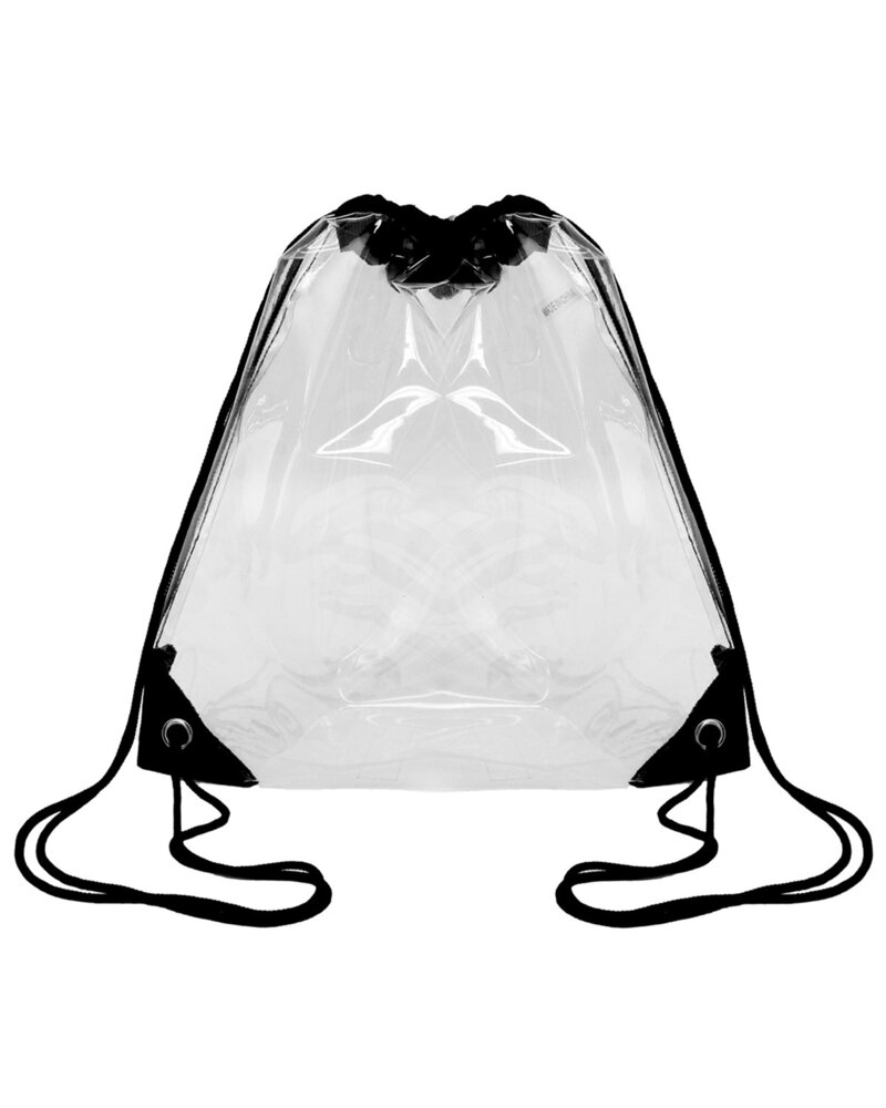 OAD OAD5007 Clear Drawstring Pack Front Fullsize"