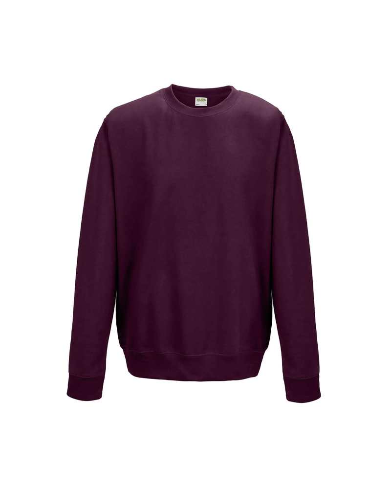 Just Hoods By AWDis JHA030 Adult Midweight College Crewneck Sweatshirt Front Fullsize"