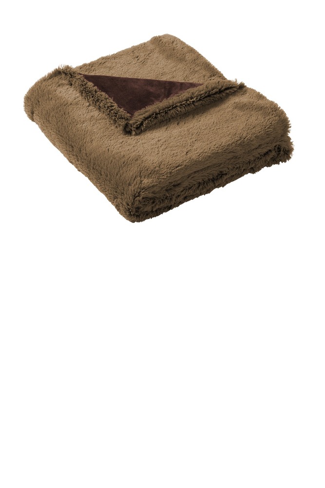 Port Authority BP45 Faux Fur Blanket Front Fullsize"