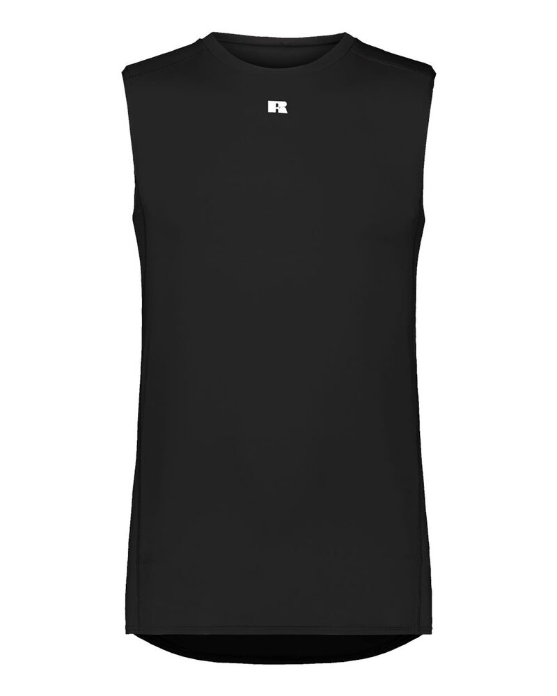 russell athletic r22cpm sleeveless compression tank Front Fullsize