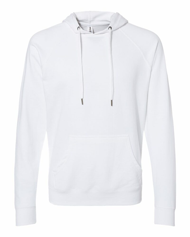 Independent Trading Co. SS1000 Icon Unisex Lightweight Loopback Terry Hooded Sweatshirt Front Fullsize"