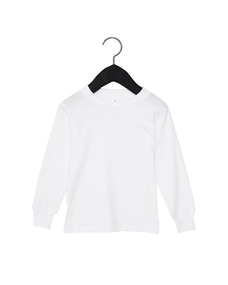 Bella + Canvas 3501T Youth Toddler Jersey Long Sleeve T-Shirt Front Fullsize"