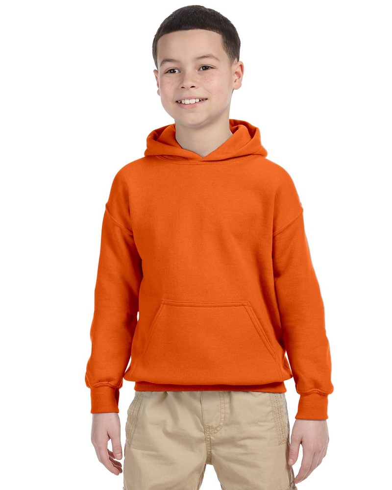 Gildan G185B Youth Heavy Blend™ 8 oz., 50/50 Hooded Sweatshirt Front Fullsize"